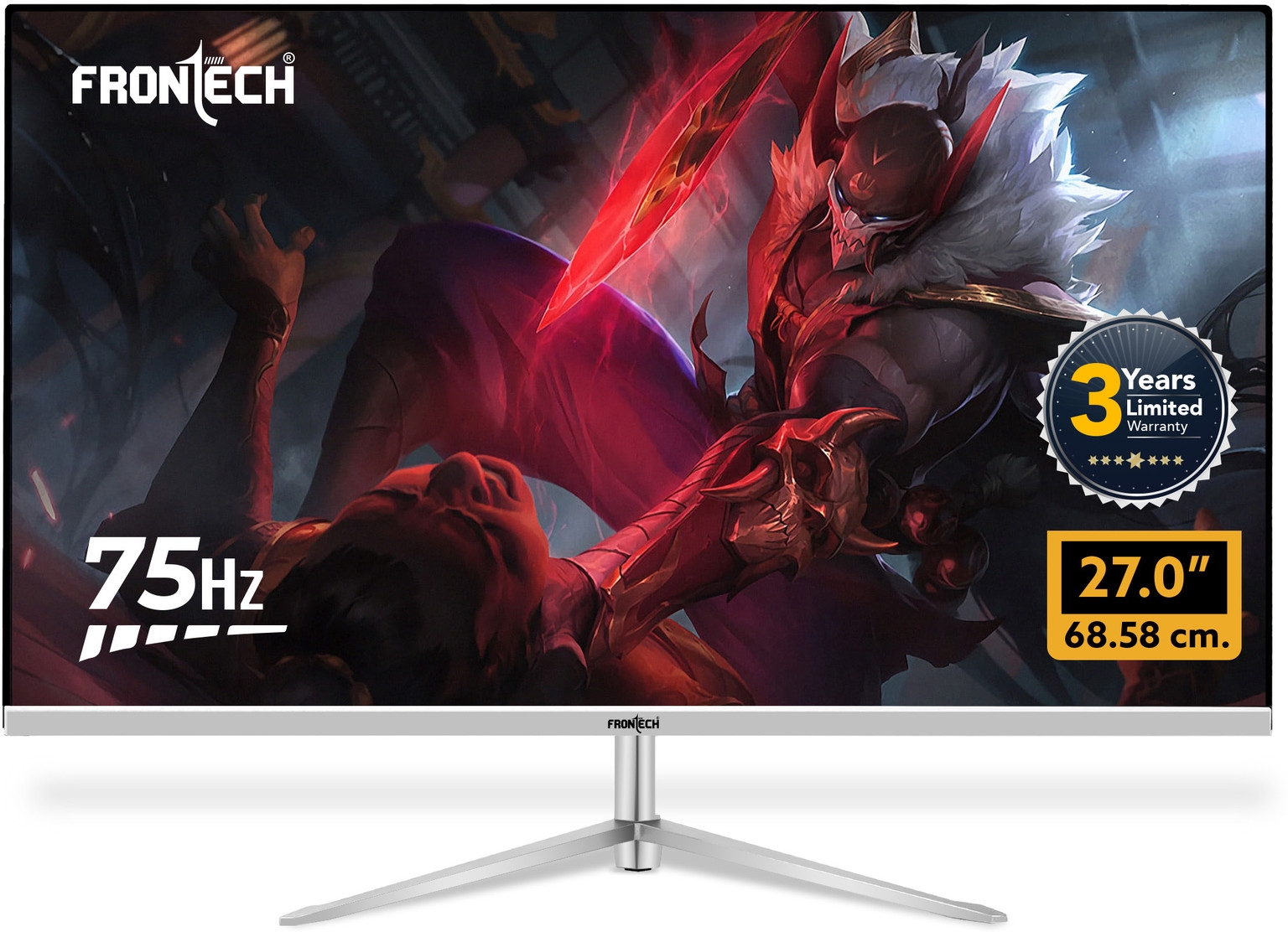 Frontech 27 Inch Monitor | Full HD | Frameless Design